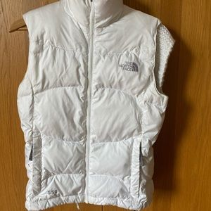 WHITE NORTH FACE VEST